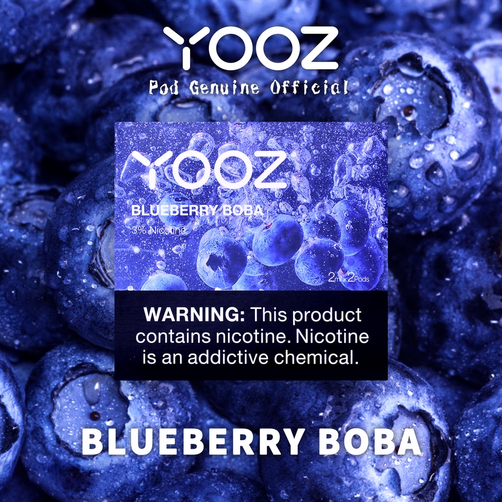 【YOOZ】Blueberry Boba flavor 2 pods cold  Vaporizer