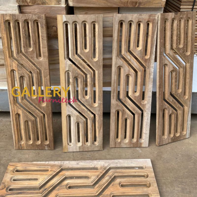 kepingan loster - ornamen jati minimalis