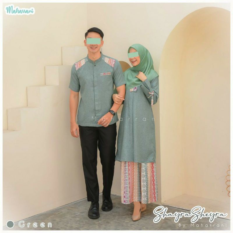 Sheyra one set | By Maharani pakaian syar'i one set Outfit baju kurung couple batik