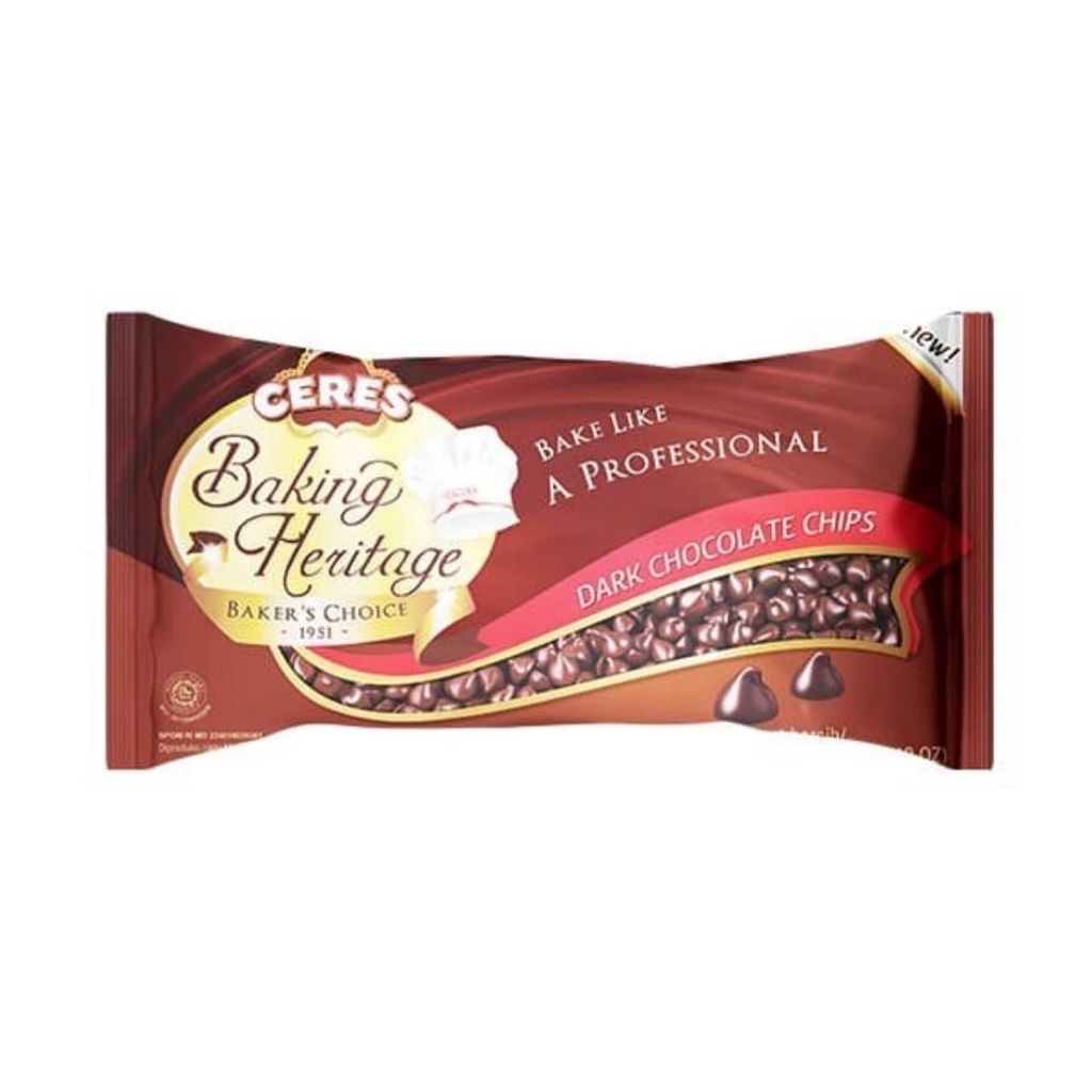 Ceres Baking Heritage Dark Chocolate Chips 250gram !!