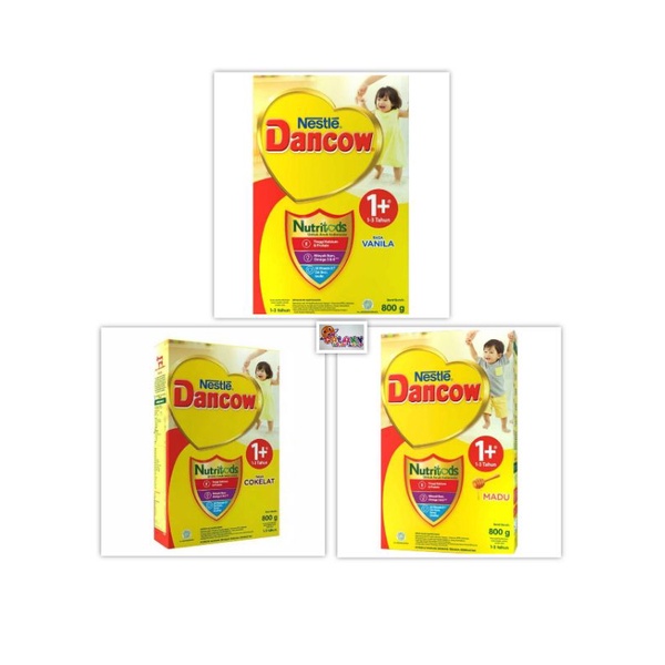 Dancow 1+ vanila/ madu/ coklat 800 gr