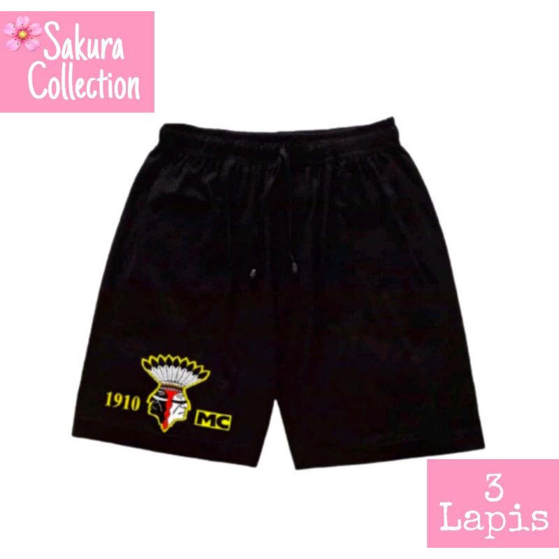 Celana Boxer SATU DARAH MALUKU motif culture karakter shortpants hitam