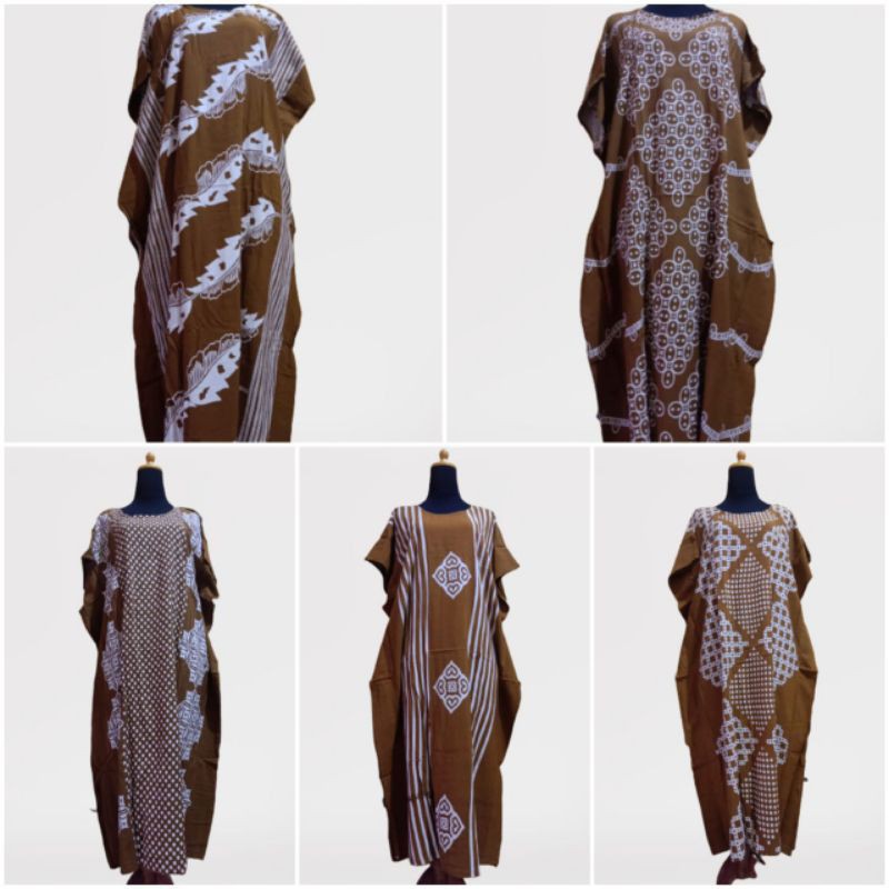 Daster Batik Solo / Daster Kelelawar Motif Sogan / Mat Rayon Premium