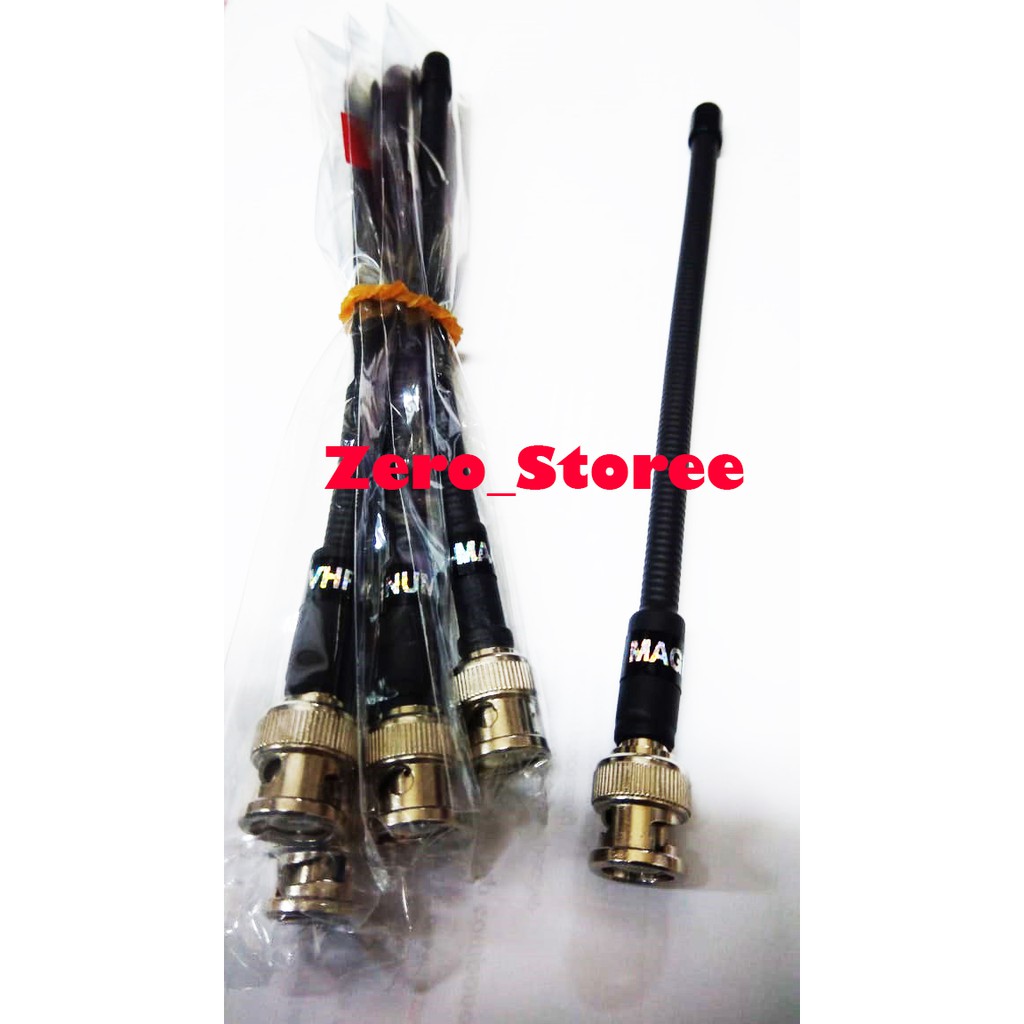 Antenna Helical Antena HT Helikal BNC Male VHF Hitam Icom V80 v86 alinco DJ195 DJ196 Murah V8 MANUM Penganti antena bawaan asli icom alinco