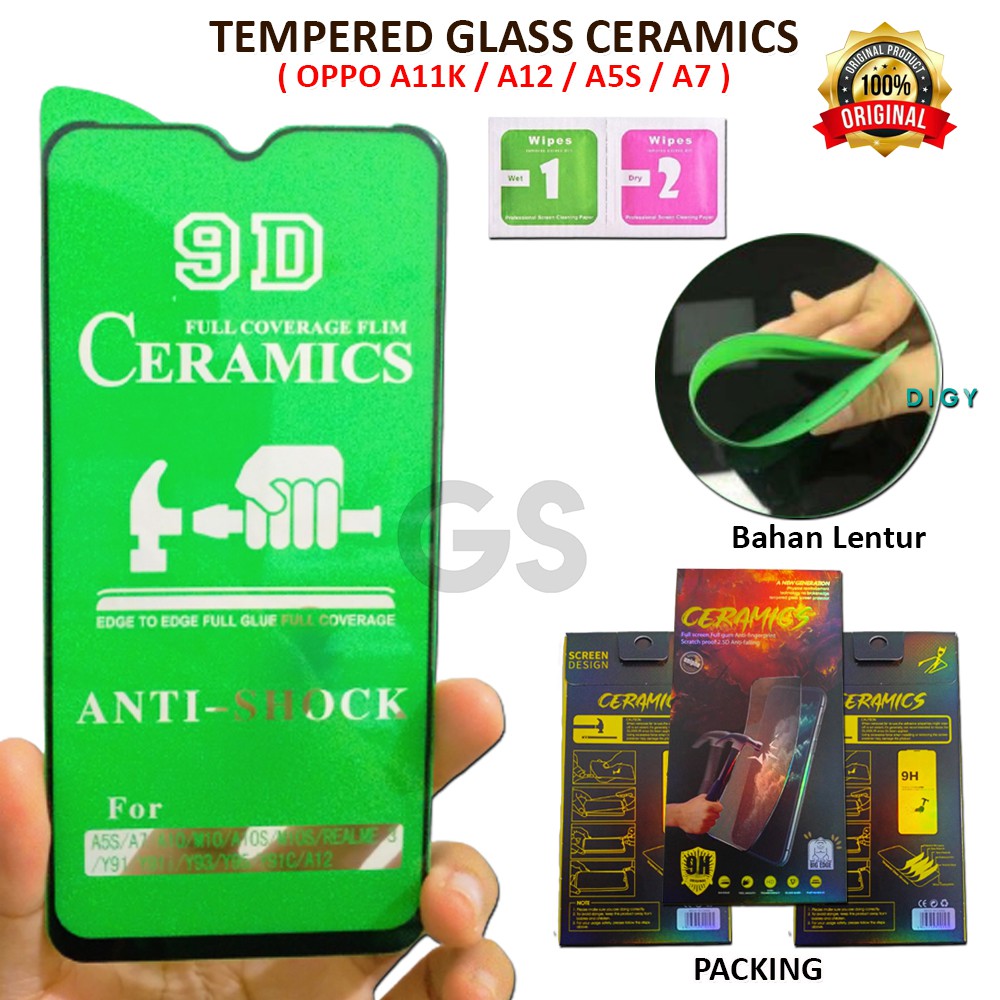 Ceramic Full Tempered OPPO A52 A72 A8 A31 A91 F15 6 6 PRO 5 PRO F11 Flexibel Anti Pecah