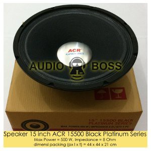 Speaker ACR 15 inch 15500 Black Platinum Series   Speaker 15500 ACR 15500 Hitam Platinum