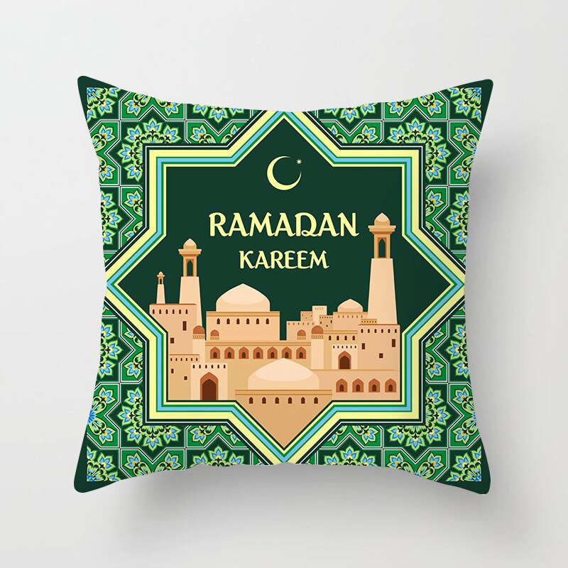 Ramadan Series Pillow Case / Sarung Tutup Bantal Sofa Kain Bludru