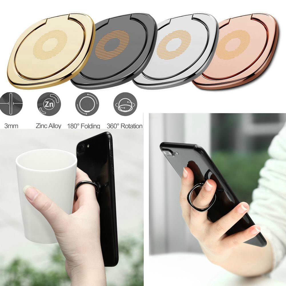 Ring Stand Holder 360 ° Bahan Metal untuk Smartphone