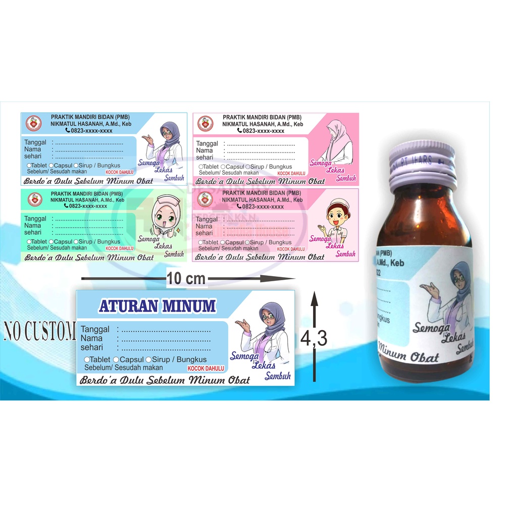 Jual Label Obat Syrup Label Obat Sirup Stiker Obat Stiker Obat