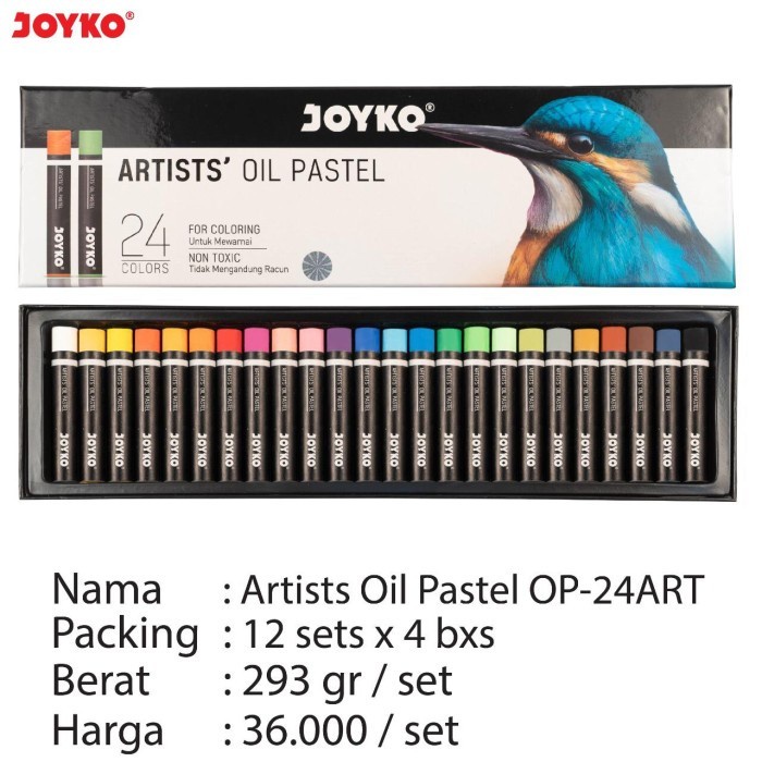 

PASTEL-DRY-OIL- ARTISTS OIL PASTEL KRAYON MINYAK JOYKO OP-24ART 24 WARNA COLORS -OIL-DRY-PASTEL.