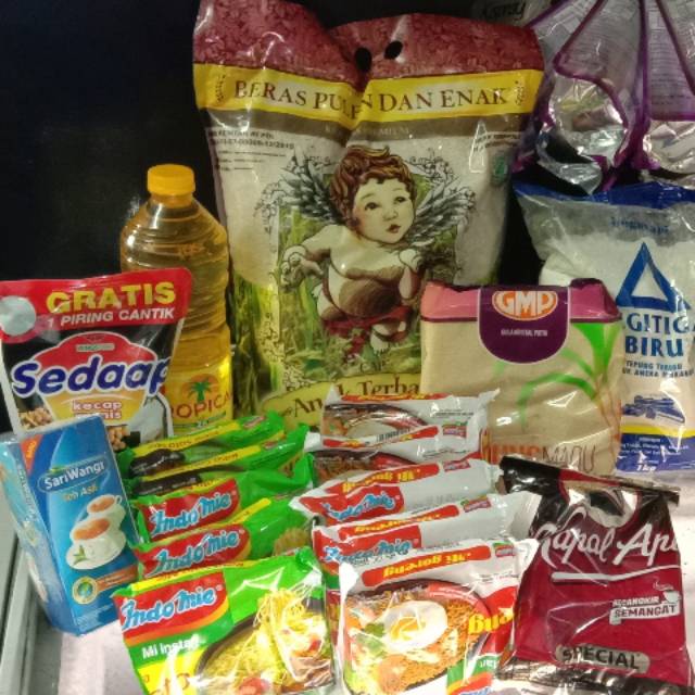 

Paket sembako kebutuhan rumah tangga