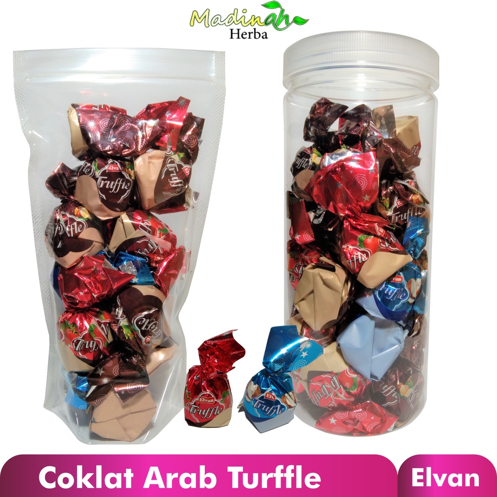 Coklat Truffle Elvan Coklat Arab / Coklat Turkey / Permen Coklat / Oleh-oleh Haji Dan Umroh