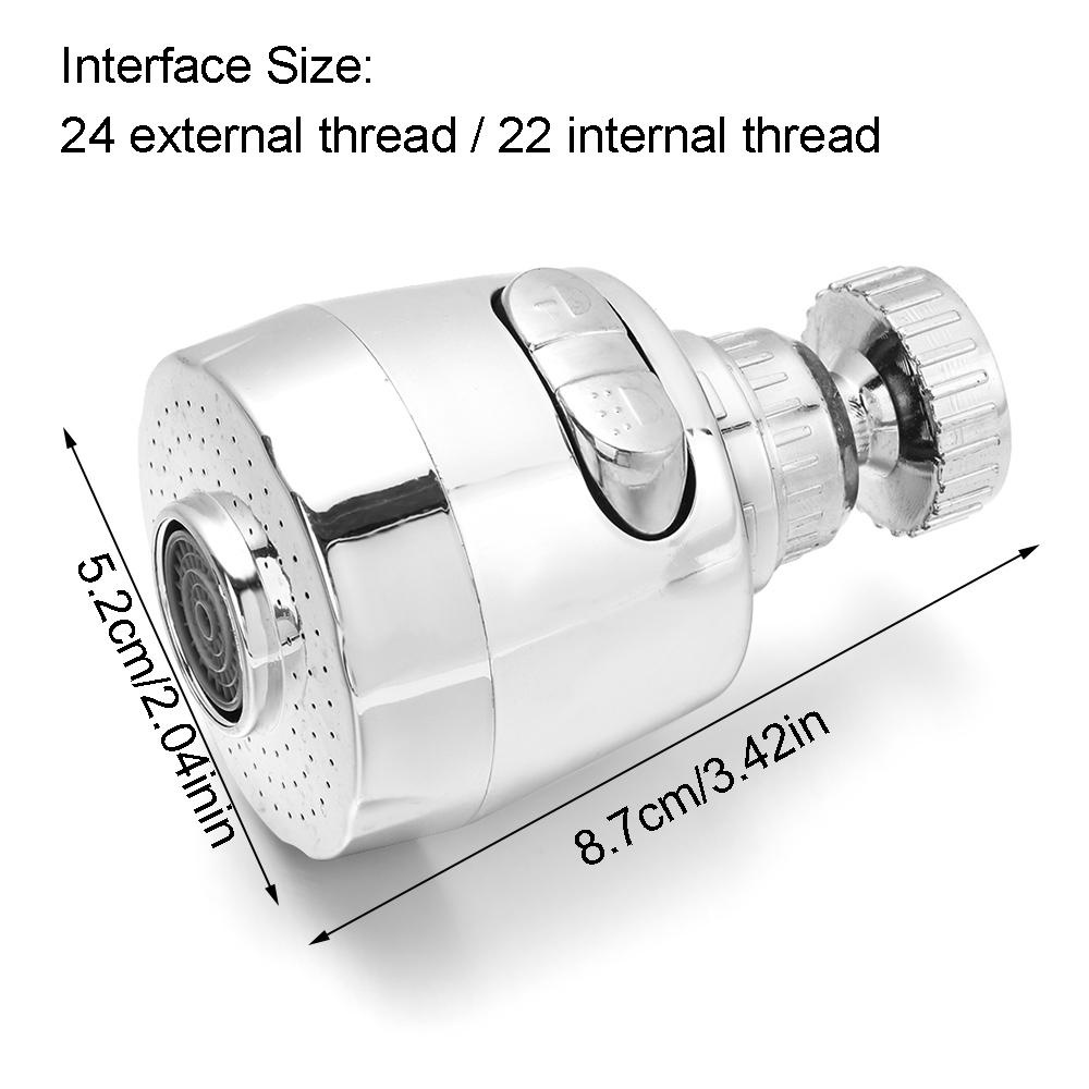 Keran Putar Nanas Spray Anti Cipratan Hemat Air Sink Filter Dapur Faucet Extender