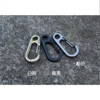 Mini D-type Buckle Hanging Carabiner Keychain EDC Alat Bantu Tali*1C01