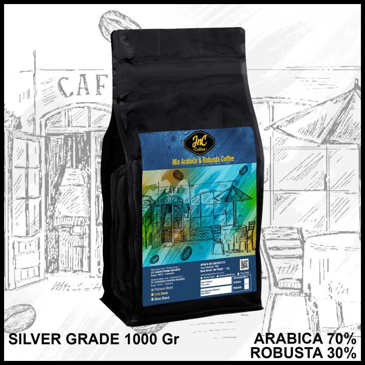 

Jnc House Blend Silver Grade 70% Biji Kopi Arabica 30% Robusta 1 Kg - Kopi Sangrai