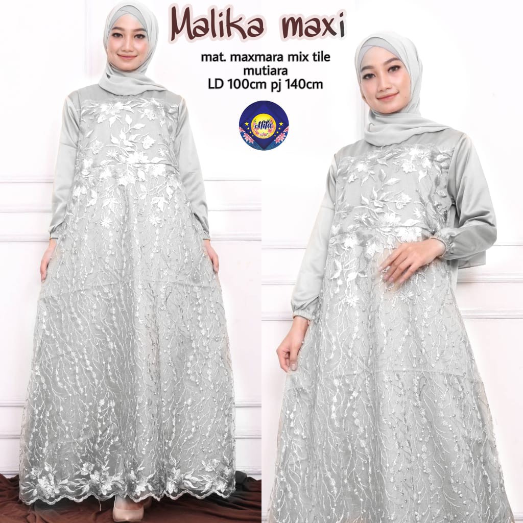 READY Malika Dress brokat bridal tile cantik terbaru ...