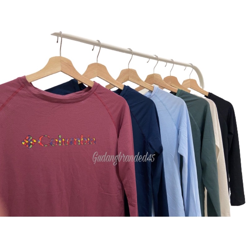 Longsleeve Baselayer Atasan Olahraga Outdoor Senam Gym sepeda Hiking Trail Omni Heat