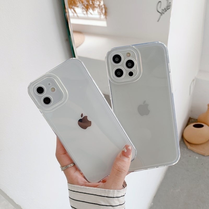 Case Ip Bening Tebal Transparant Clear Polos Bagus Karbon Carbon Elegan Terbaru New Phone Case 7 8 x