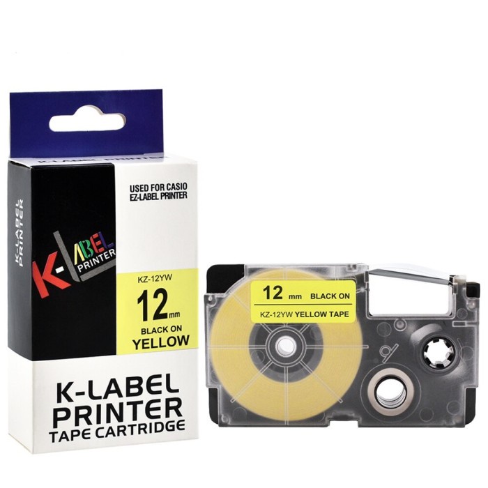 

Label Printer KZ12YW K-Label EZ-Label Printer Black Ink Yellow KZ-12YW