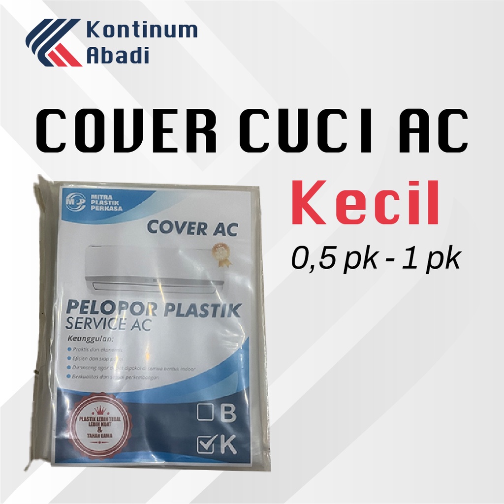 PLASTIC PLASTIK CUCI AC / COVER AC | KECIL ( 0,5 - 1 pk )