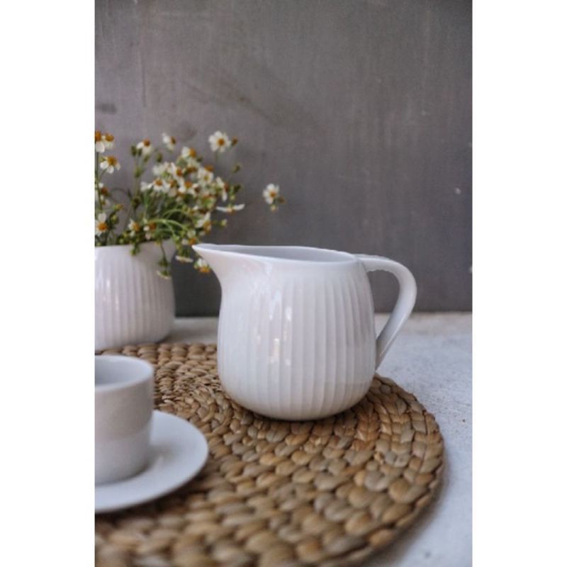 WATER JUG KERAMIK 700ML PREMIUM QUALITY/TEMPAT GULA SAUS CAIR KERAMIK/TEKO SUSU CAIR/TEKO KERAMIK UN