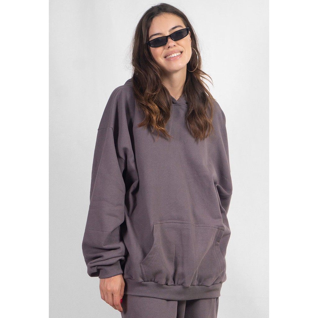 OCWA BASIC OVERSIZED ASH GREY HOODIE