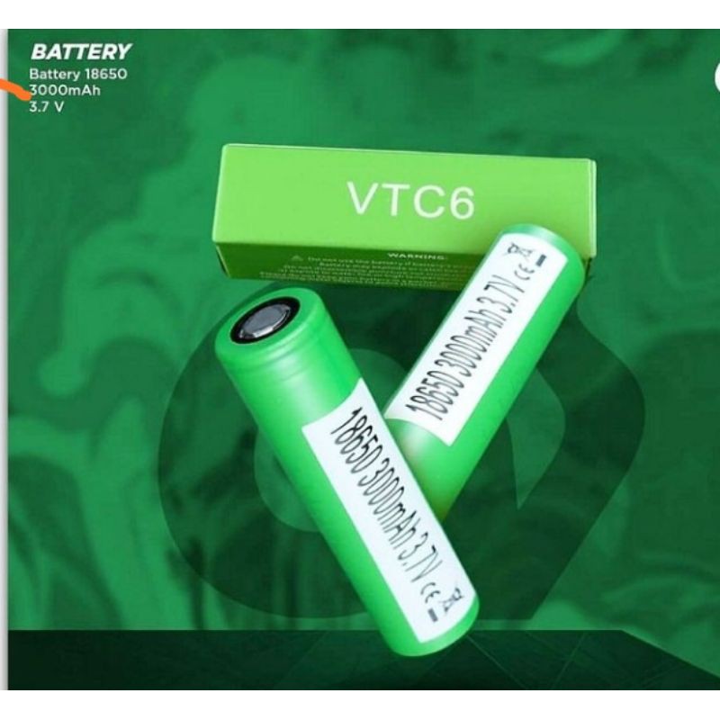 BATERAI SONY VTC 6 AUTHENTIC 18650 30A 3000MAH ORIGINAL AUTHENTIC