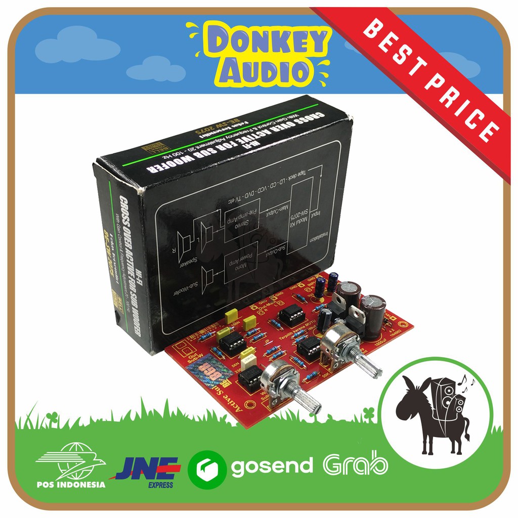 Kit Tone Control Active Crossover Subwoofer ASW 2075 Bell BGR Pengatur Frekuensi Audio