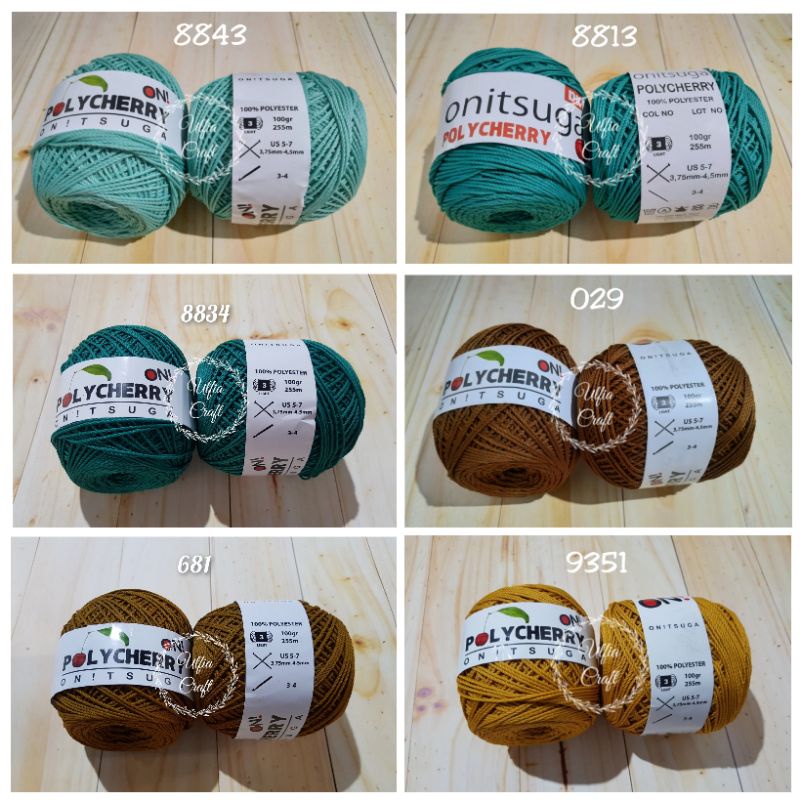 Katalog 2 Benang Rajut Polycherry Onitsuga