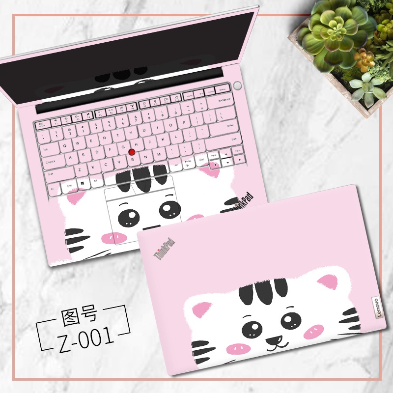 3 Pcs Stiker Pelindung Keyboard Laptop Lenovo Thinkbook 16P G2 + E14 Gen 2 X1 carbon 2021 Gen9 Motif Print Kartun