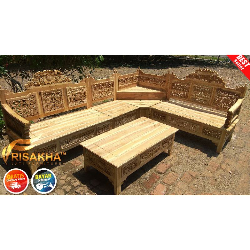 Kursi sudut jati murah ponorogo madiun magetan
