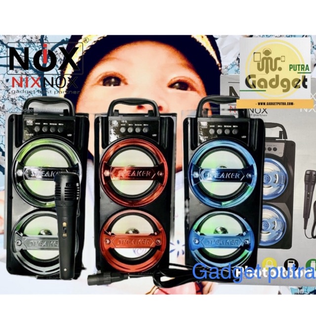 Speaker bluetooth NX-801 free mic speaker bluetooth termurah