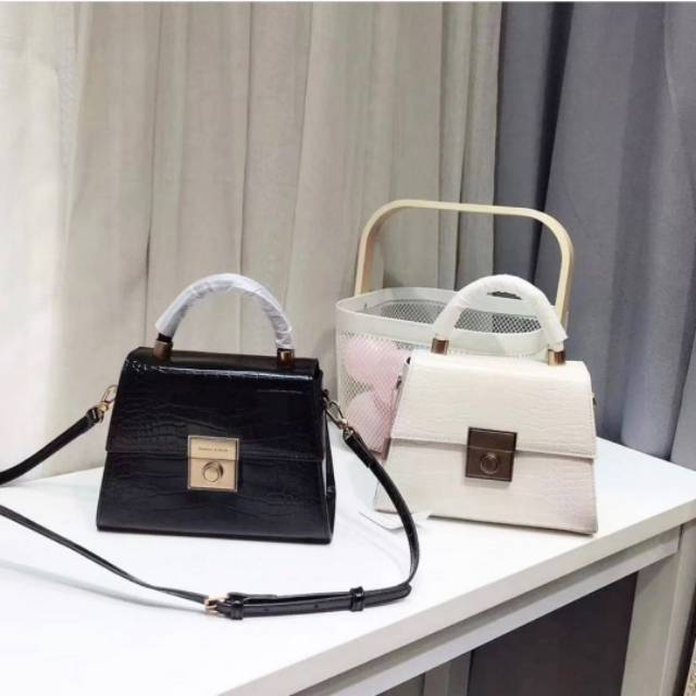 CK PRINTED CROCO HANDLE ORI