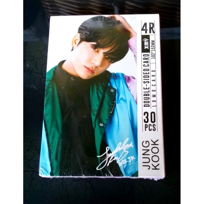 Sealed : Set Pack Photocard Double Sided 30 Pcs Ukuran Besar 4R BTS - JungKook