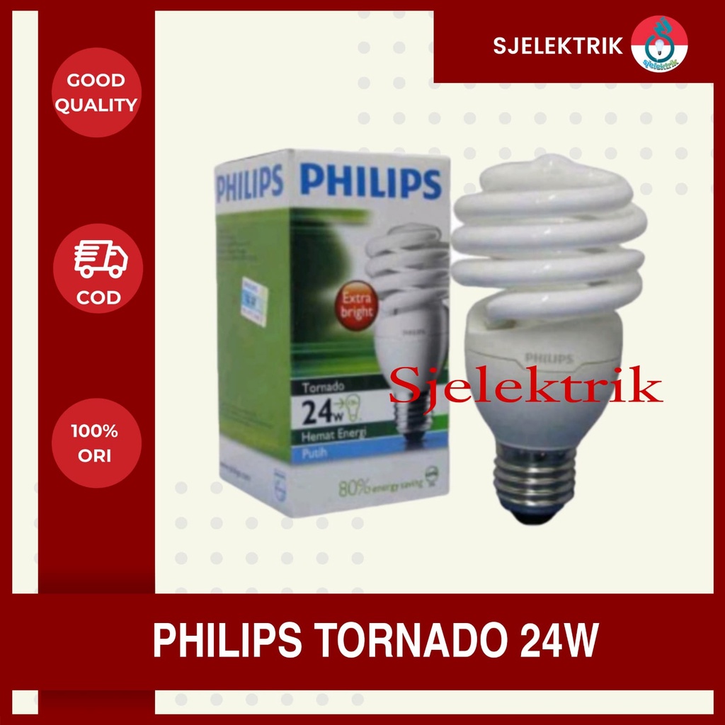 Lampu Gantung Philips Tornado 24watt spiral 24 w lampu philip tornado 24 watt