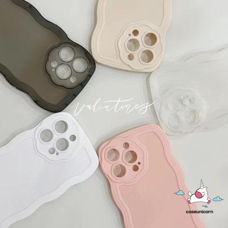 Soft Case TPU Motif Bunga Warna Permen Untuk iPhone 13 12 11 Pro MAX XR X XS MAX SE 2020 7 8 Plus 7plus 8 Plus