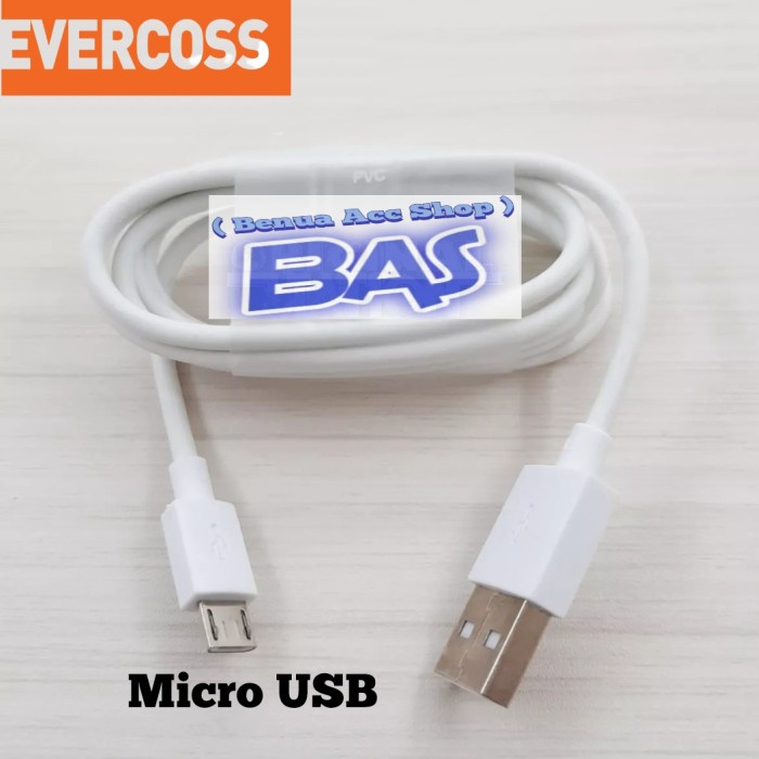 kabel data Evercoss M6 Evercoss M6A Evercoss M60 Micro USB - Putih