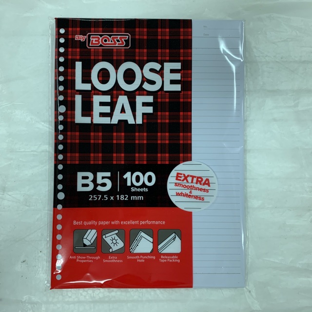 

Big Boss Loose Leaf B5 100 lembar