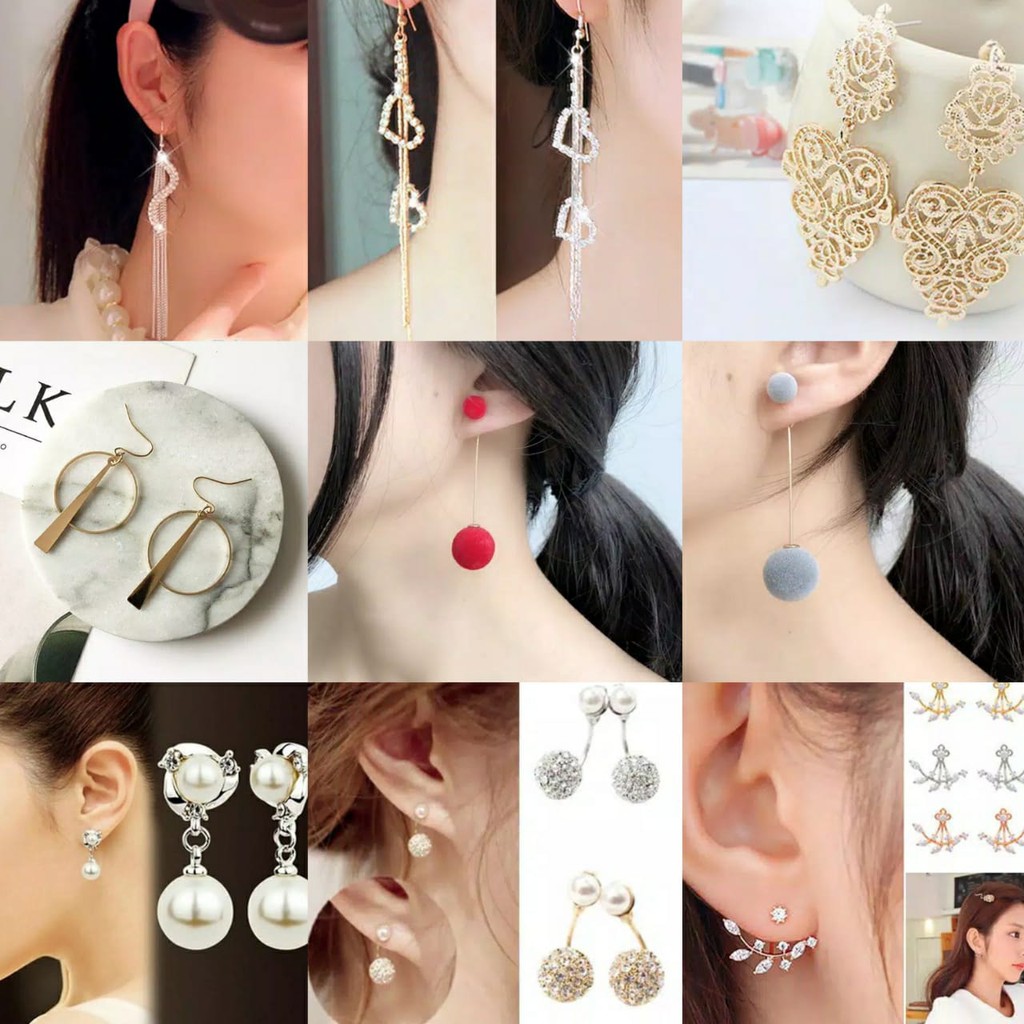 NunuLisaTan - Kirim Dari Jakarta Perhiasan Wanita Aneka Anting Korea