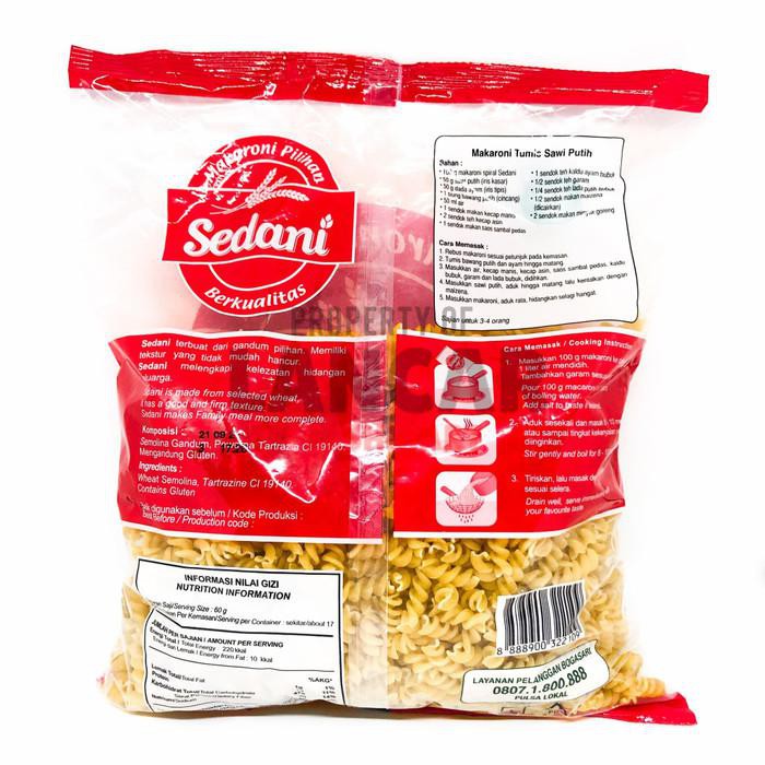 SEDANI MAKARONI SPIRAL 1KG