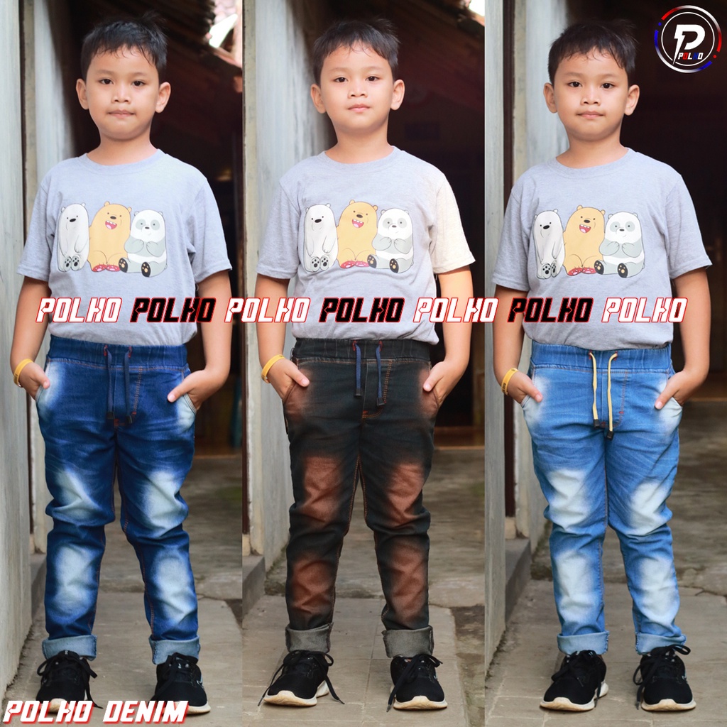 Celana Anak Jeans Panjang Usia 1-12 Tahun BY POLHO DENIM