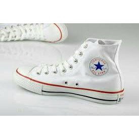 Supplier sepatu Allstar Classic Low Sepatu Sneakers Alstar Convers TINGGI Warna  PUTIH LIST Bahan Canvas