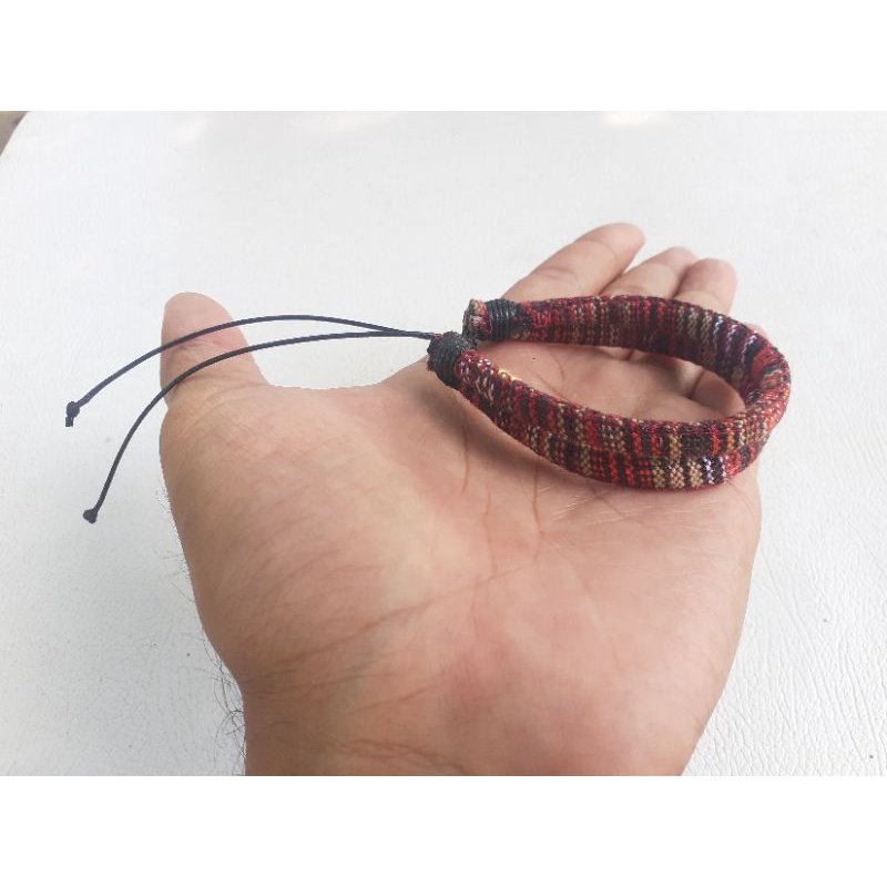 Tali Motif Tenun Tali Gelang Tenun Etnik Unik etnic ethnic indian lombok Tali Kalung Masker-H