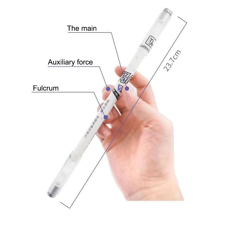 COD Spinning Pen Tabung Jarum Penuh Mengubah Pena Netral Alat Tulis Kantor Mainan Dekompresi Balance Pen Oily Pen