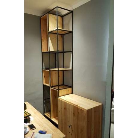 Lemari Sudut Minimalis  Dari  Besi  Home Desaign