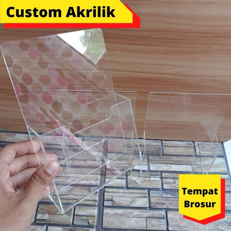 

WADAH BROSUR || TEMPAT BROSUR AKRILIK || CUSTOM || KUALITAS PREMIUM
