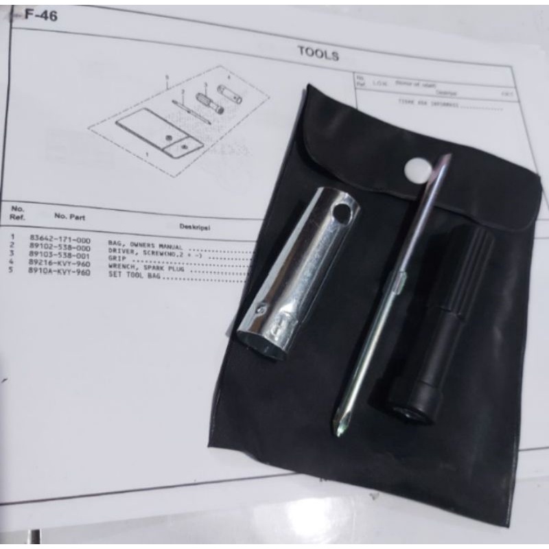 Toolkit set honda beat scoopy spacy original honda