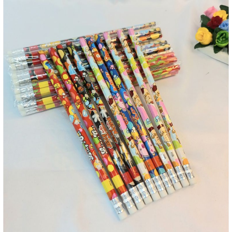 

Pensil Stip Isi 24 Pcs Pengsil HB Bergambar Kemasan Renceng