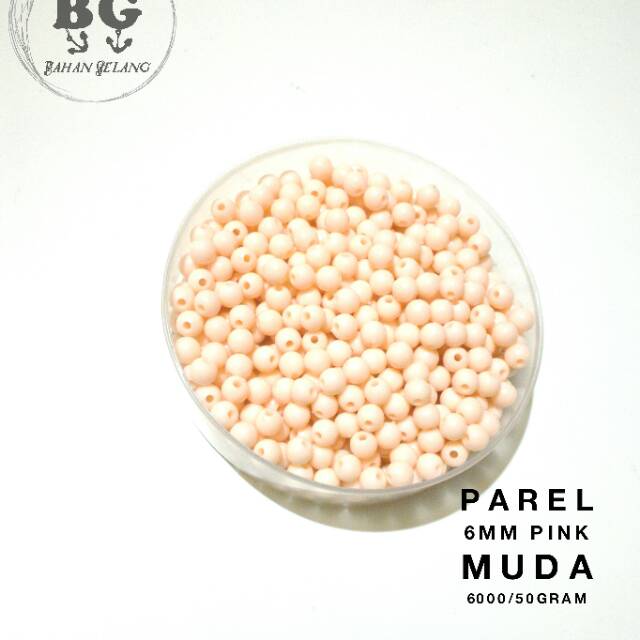 Mote bulat 6 mm warna