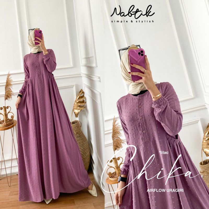 {BISA COD} • CHIKA DRESS BY NABTIK • DRESS KEKINIAN
